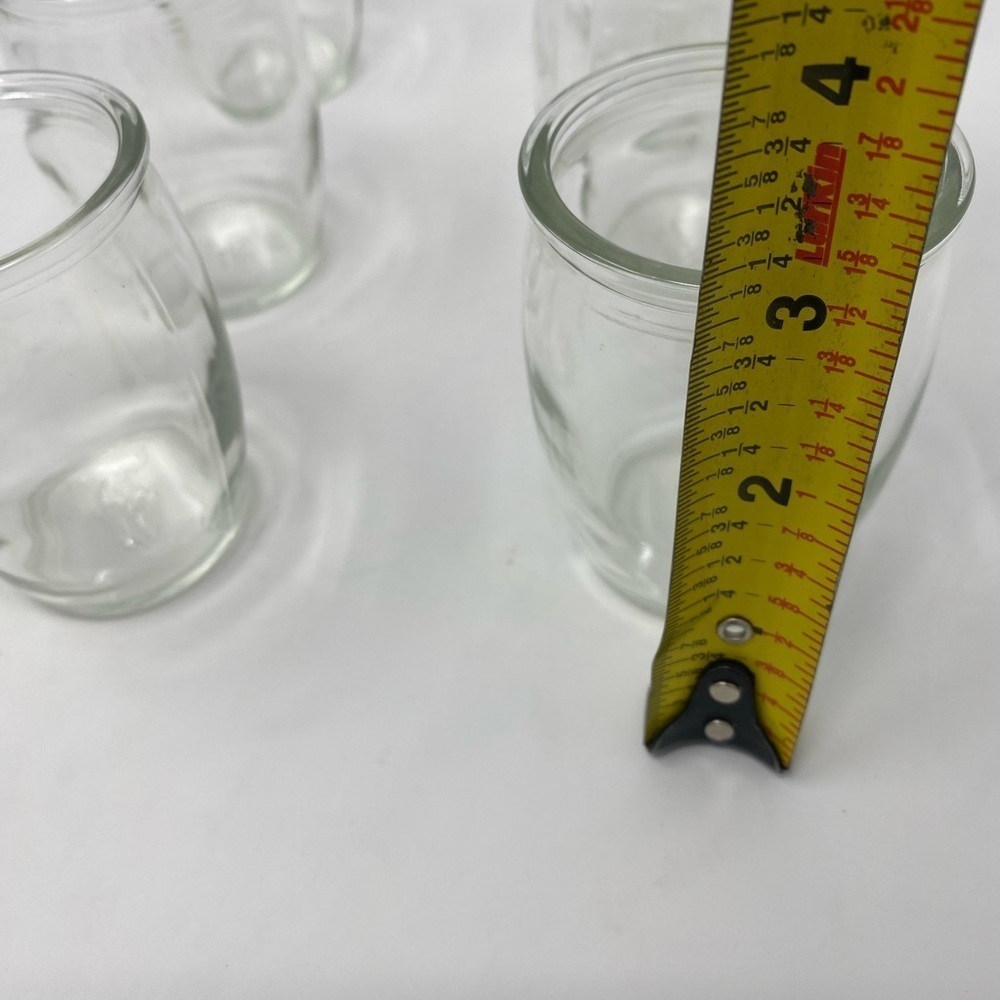 Set of 6 Mini Rounded Glass Jars - Picture 3 of 5